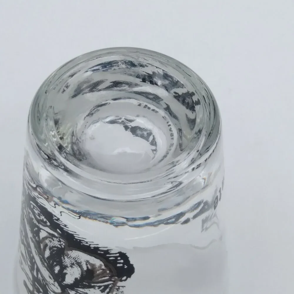 Shot Glass 2oz Nevada Miner Panning Graphic Silver State Barware State Souvenir